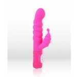 Twisty Vibrator Silicone Neon Pink - MT1130P1