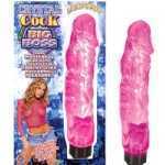 Crystal Cock Big Boss With Lite Up Tip Pink - NW18661