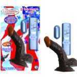 Afro American Whopper 5 Inch Vibrating Brown - NW22292