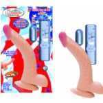 All American Whopper 8 Inch Vibrator Flesh - NW22311