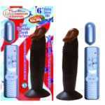 Afro American Whopper Vibrator 6 Inch Brown - NW22342