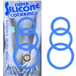 Super Silicone Cockrings Blue - NW22601