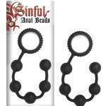 Sinful Anal Beads Black - NW25763