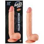 Maxx Men 11 Inch Straight Dong Flesh - NW2604