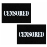 Pastease Black Censor Bars - PASCENBK5