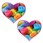 Pastease Valentines Candy Hearts - PASHRTVAL5