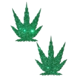 Pastease Pot Leaf Green Glitter - PASLFGLTGR5