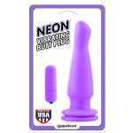 Neon Vibrating Butt Plug Purple - PD142612