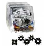 Mega Stretch Rings 72 Piece Bowl Black - PD221923