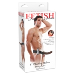 Fetish Fantasy 8 Inch Hollow Strap On Brown Vib - PD336129