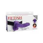 Fetish Fantasy 7 Hollow Strap On With Balls Purple Inches - PD337312