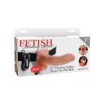 Fetish Fantasy 7 Vibrating Hollow Strap On With Balls Flesh Inches - PD337621