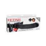 Fetish Fantasy 11 Vibrating Hollow Strap On Black - PD337823