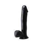 Basix 12 Inch Dong With Suction Black - PD423123