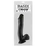 Basix 12 Mega Dildo Black Inches - PD423223