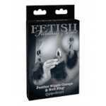 Fetish Fantasy Feather Nipple Clamps And Anal Plug - PD446723