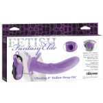 Fetish Fantasy Elite Vibe 8 Inch Hollow Strap On Purple - PD453112