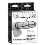 Fetish Fantasy Elite Cockcage And Ring Set Black - PD457123