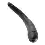 King Cock 16 Inch Tapered Double Dildo Black - PD551723