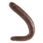 King Cock 16 Inch Tapered Double Dildo Brown - PD551729