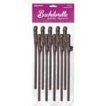 Chocolate Dicky Sipping Straws 10 Pack - PD620304