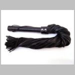 Long Leather Flogger Black - RGRF1034BK