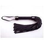 Short Leather Flogger Black - RGRFH1035BK