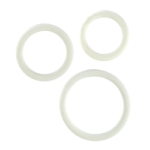 Rubber Ring White 3Piece Set - SE140709