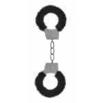 Beginners Handcuffs Furry Black - SHTOU002BLK