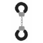 Pleasure Handcuffs Furry Black - SHTOU004BLK