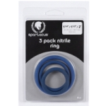 Nitrile Cock Ring Set-Blue - SPR59