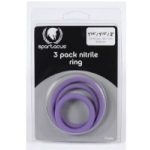 Nitrile Cock Ring Set-Purple - SPR64