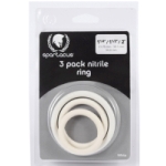 Nitrile Cock Ring Set-White - SPR74