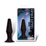 Silicone Butt Plug Small Black - SYN1000001