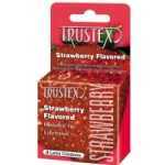 Strawberry Flavored Condom 3 Pack - T4015