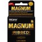 Trojan Magnum Ribbed 3 Pack - T64208