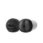 Cyberskin Stealth Double Stroker Mouth And Ass Black - TO1003103