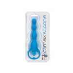 Climax Silicone Vib Anal Beads Blue - TO1071017