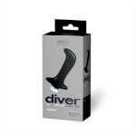 Vedo Diver Rechargeable Anal Vibe Just Black - VIP1108