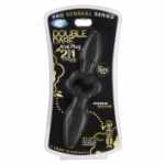 Pro Sensulle Oversized Double Dare Dual Anal Plug Black - WTC85236