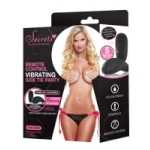 Panty Side Tie Vibrating With Remoteblack And Pink One Size - XGSV6BK