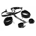 Strict Thigh Sling With Wrist Cuffs - XRAE916