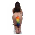 Tailz Rainbow Tail Silicone Butt Plug - XRAF213